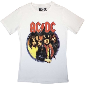 Ac/Dc - Highway To Hell Circle Lady Wht    in the group MERCHANDISE / T-shirt / Heavy Metal at Bengans Skivbutik AB (5525361r)