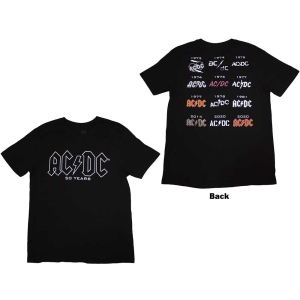 Ac/Dc - Logo History Uni Bl    in the group MERCHANDISE / T-shirt / Heavy Metal at Bengans Skivbutik AB (5525363r)