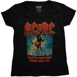 Ac/Dc - Blow Up Your Video Scoop Neck Lady Bl    in the group MERCHANDISE / T-shirt / Heavy Metal at Bengans Skivbutik AB (5525382r)