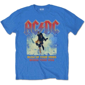 Ac/Dc - Blow Up Your Video Uni Blue    in the group MERCHANDISE / T-shirt / Heavy Metal at Bengans Skivbutik AB (5525383r)
