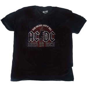Ac/Dc - Hard As Rock Uni Bl    in the group MERCHANDISE / T-shirt / Heavy Metal at Bengans Skivbutik AB (5525400r)