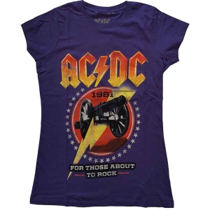 Ac/Dc - Ftatr 81 Lady Purp  1 in the group MERCHANDISE / T-shirt / Heavy Metal at Bengans Skivbutik AB (5525405r)