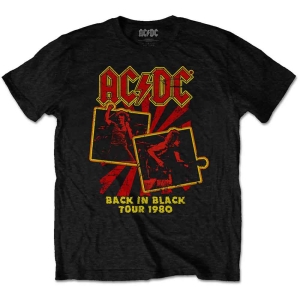 Ac/Dc - Back In Black Tour 1980 Uni Bl    in the group MERCHANDISE / T-shirt / Hårdrock at Bengans Skivbutik AB (5525416r)