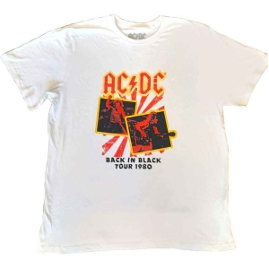 Ac/Dc - Back In Black Tour 1980 Uni Wht  3 in the group MERCHANDISE / T-shirt / Hårdrock at Bengans Skivbutik AB (5525417r)
