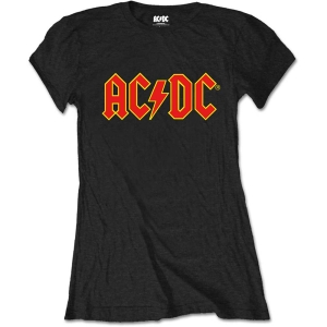 Ac/Dc - Packaged Logo Lady Bl in the group MERCHANDISE / T-shirt / Heavy Metal at Bengans Skivbutik AB (5525428r)