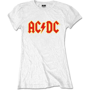 Ac/Dc - Packaged Logo Lady Wht    in the group MERCHANDISE / T-shirt / Heavy Metal at Bengans Skivbutik AB (5525429r)
