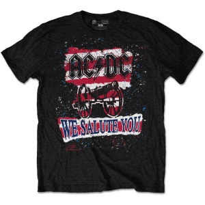 Ac/Dc - We Salute You Stripe Uni Bl    in the group MERCHANDISE / T-shirt / Heavy Metal at Bengans Skivbutik AB (5525433r)