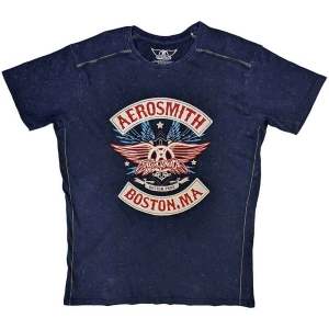 Aerosmith - Boston Pride Snow Wash Uni Navy    in the group MERCH / T-Shirt /  at Bengans Skivbutik AB (5525783r)