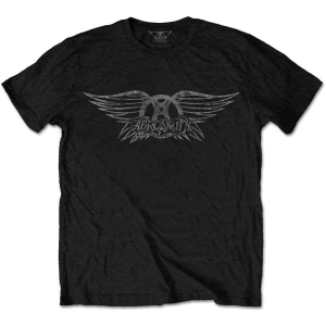 Aerosmith - Vtge Logo Uni Bl    in the group MERCHANDISE / T-shirt / Heavy Metal at Bengans Skivbutik AB (5525784r)