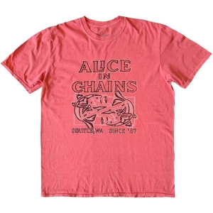 Alice In Chains - Totem Fish Uni Pink    in the group MERCHANDISE / T-shirt / Heavy Metal at Bengans Skivbutik AB (5525810r)