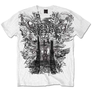 Avenged Sevenfold - Land Of Cain Uni Wht     (M) in the group OTHER / -Start Tshirt at Bengans Skivbutik AB (5526374)