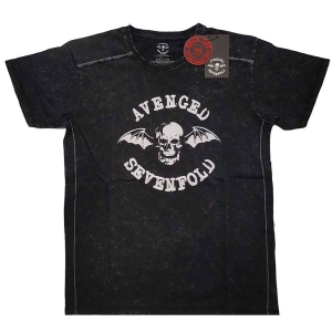 Avenged Sevenfold - Logo Snow Wash Uni Bl    in the group MERCH / T-Shirt /  at Bengans Skivbutik AB (5526471r)