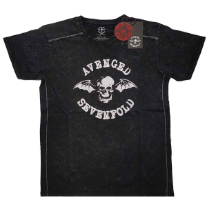 Avenged Sevenfold - Logo Snow Wash Uni Bl    in the group MERCHANDISE / T-shirt / Heavy Metal at Bengans Skivbutik AB (5526471r)