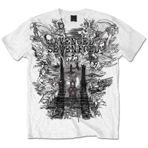 Avenged Sevenfold - Land Of Cain Uni Wht    in the group MERCH / T-Shirt /  at Bengans Skivbutik AB (5526493r)