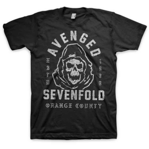 Avenged Sevenfold - So Grim Orange County Uni Bl    in the group MERCHANDISE / T-shirt / Heavy Metal at Bengans Skivbutik AB (5526506r)