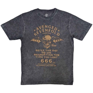 Avenged Sevenfold - Seize The Day Uni Bl Dip-Dye    in the group MERCHANDISE / T-shirt / Heavy Metal at Bengans Skivbutik AB (5526509r)