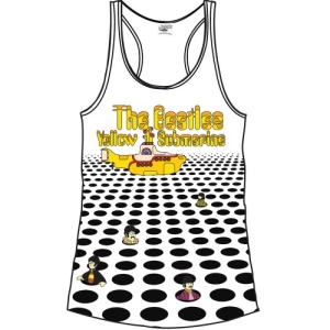 The Beatles - Sea Of Holes & Logo Lady Wht Vest:  in the group MERCHANDISE / T-shirt / Pop-Rock at Bengans Skivbutik AB (5527404r)