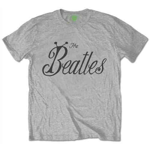 The Beatles - Bug Logo Uni Grey    in the group MERCH / T-Shirt /  at Bengans Skivbutik AB (5527413r)
