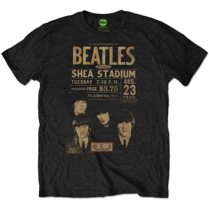 The Beatles - Shea '66 Uni Bl Eco    in the group MERCHANDISE / T-shirt / Pop-Rock at Bengans Skivbutik AB (5527430r)