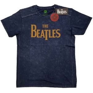 The Beatles - Drop T Logo Snow Wash Uni Navy    in the group MERCH / T-Shirt /  at Bengans Skivbutik AB (5527448r)