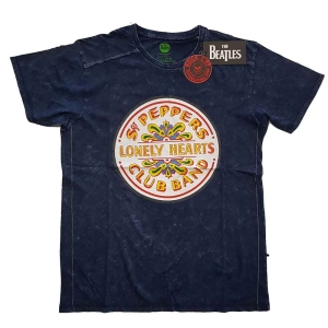 The Beatles - Sgt Pepper Drum Snow Wash Uni Navy    in the group MERCH / T-Shirt /  at Bengans Skivbutik AB (5527450r)