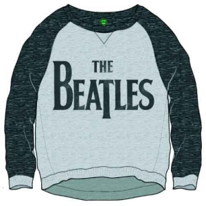 The Beatles - Drop T Logo Lady Grey/Char Sw   in the group MERCHANDISE / T-shirt / Pop-Rock at Bengans Skivbutik AB (5527452r)