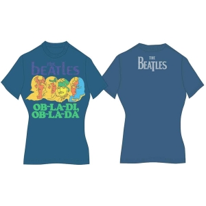The Beatles - Vtge Ob La Di Lady Navy    in the group MERCHANDISE / T-shirt / Pop-Rock at Bengans Skivbutik AB (5527455r)