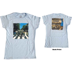 The Beatles - Vtge Abbey Road Lady Lht Blue    in the group MERCHANDISE / T-shirt / Pop-Rock at Bengans Skivbutik AB (5527466r)