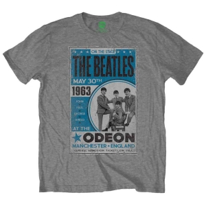 The Beatles - Odeon Poster Uni Grey    in the group MERCHANDISE / T-shirt / Pop-Rock at Bengans Skivbutik AB (5527483r)