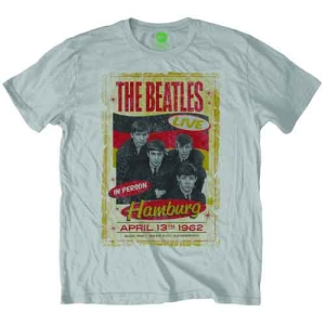 The Beatles - Hamburg Poster 1962 Uni Grey    in the group MERCHANDISE / T-shirt / Pop-Rock at Bengans Skivbutik AB (5527485r)