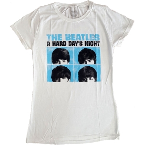 The Beatles - Hard Days Night Pastel Lady Wht  1 in the group MERCHANDISE / T-shirt / Pop-Rock at Bengans Skivbutik AB (5527673)