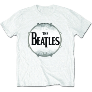 The Beatles - Drumskin Uni Wht    in the group MERCHANDISE / T-shirt / Pop-Rock at Bengans Skivbutik AB (5527766r)