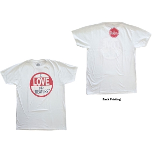 The Beatles - Vtge I Love The Beatles Uni Wht    in the group MERCHANDISE / T-shirt / Pop-Rock at Bengans Skivbutik AB (5527777r)