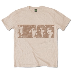 The Beatles - White Album Faces Uni Sand    in the group MERCH / T-Shirt /  at Bengans Skivbutik AB (5527801r)
