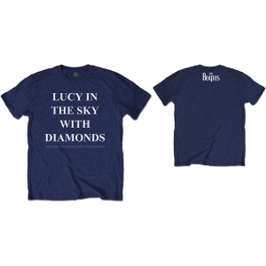 The Beatles - Lucy? Uni Navy    in the group MERCHANDISE / T-shirt / Pop-Rock at Bengans Skivbutik AB (5528307r)