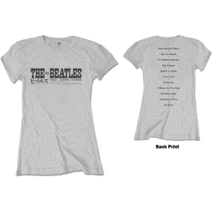 The Beatles - Budokan Set List Lady Grey    in the group MERCHANDISE / T-shirt / Pop-Rock at Bengans Skivbutik AB (5528336r)