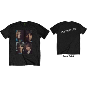 The Beatles - White Album Faces Uni Bl in the group MERCHANDISE / T-shirt / Pop-Rock at Bengans Skivbutik AB (5528345r)
