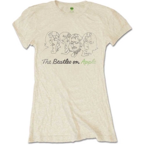 The Beatles - Outline Faces On Apple Lady Sand    in the group MERCH / T-Shirt /  at Bengans Skivbutik AB (5528346r)