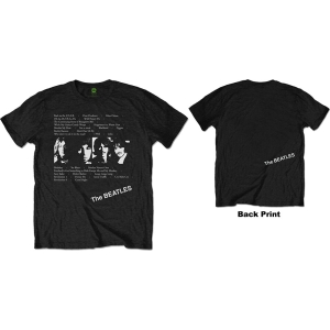The Beatles - White Album Tracks Uni Bl in the group MERCHANDISE / T-shirt / Pop-Rock at Bengans Skivbutik AB (5528352r)