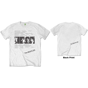 The Beatles - White Album Tracks Uni Wht    in the group MERCH / T-Shirt /  at Bengans Skivbutik AB (5528353r)