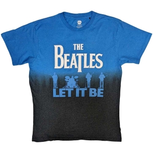 The Beatles - Let It Be Split Uni Blue Dip-Dye in the group MERCHANDISE / T-shirt / Pop-Rock at Bengans Skivbutik AB (5528367r)