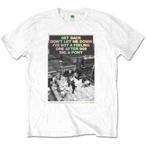 The Beatles - Rooftop Songs Gradient Uni Wht    in the group MERCHANDISE / T-shirt / Pop-Rock at Bengans Skivbutik AB (5528369r)