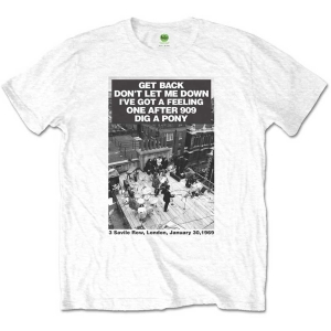 The Beatles - Rooftop Songs Uni Wht    in the group MERCH / T-Shirt /  at Bengans Skivbutik AB (5528370r)