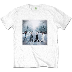 The Beatles - Abbey Christmas Uni Wht    in the group MERCHANDISE / T-shirt / Pop-Rock at Bengans Skivbutik AB (5528373r)