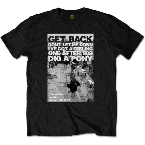 The Beatles - Rooftop Shot Uni Bl    in the group MERCHANDISE / T-shirt / Pop-Rock at Bengans Skivbutik AB (5528381r)