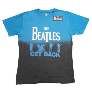The Beatles - Get Back Uni Blue Dip-Dye    in the group MERCHANDISE / T-shirt / Pop-Rock at Bengans Skivbutik AB (5528385r)