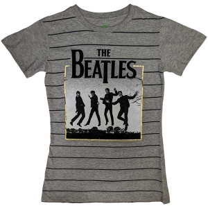 The Beatles - Leaping Gold Foil Striped Lady Grey    in the group OTHER / BW-T-shirts at Bengans Skivbutik AB (5528886)