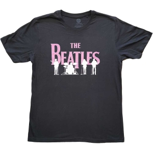 The Beatles - Band Silhouettes Uni Bl    in the group MERCHANDISE / T-shirt / Pop-Rock at Bengans Skivbutik AB (5528959r)