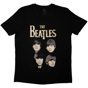 The Beatles - 4 Heads Uni Bl    in the group MERCH / T-Shirt /  at Bengans Skivbutik AB (5528962r)