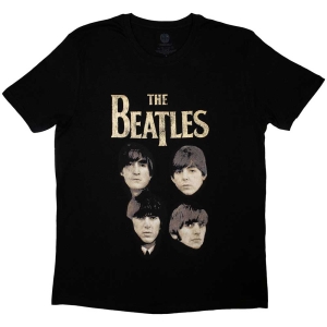 The Beatles - 4 Heads Uni Bl    in the group MERCHANDISE / T-shirt / Pop-Rock at Bengans Skivbutik AB (5528962r)